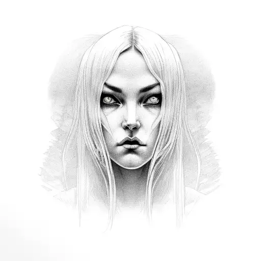 Horror Realism Female Face