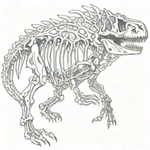 Fossil Dinosaur Skeleton