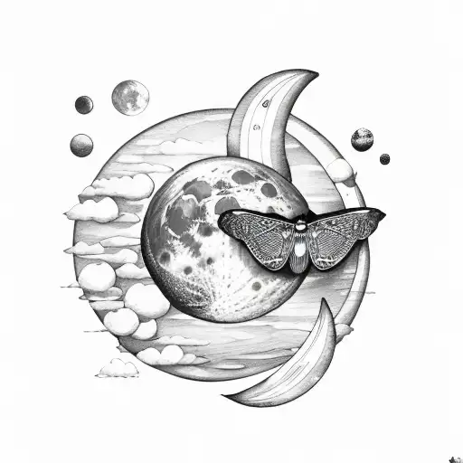 Moon Phases With Moth