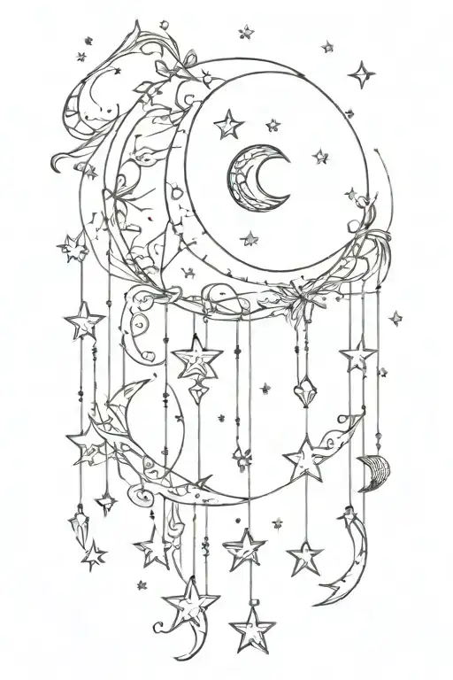 Moon And Stars Hanging