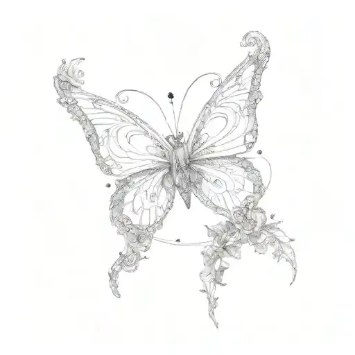 A Butterfly And Gemini Zodiac Sign