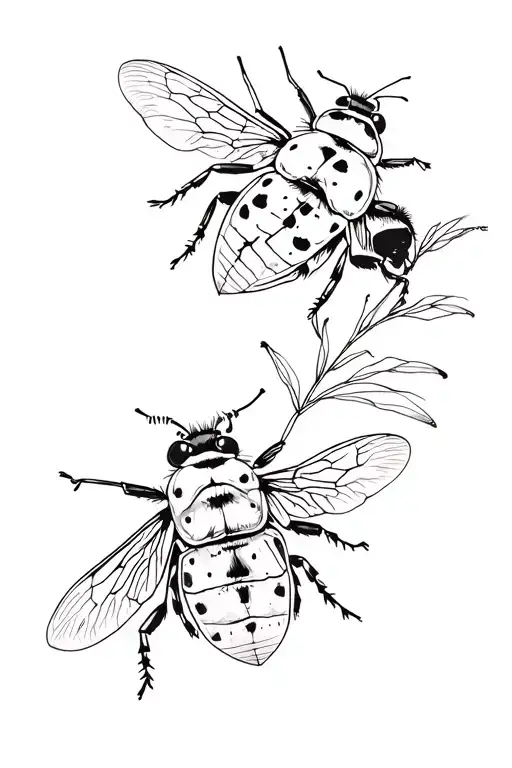 Ladybird And Bumblebee