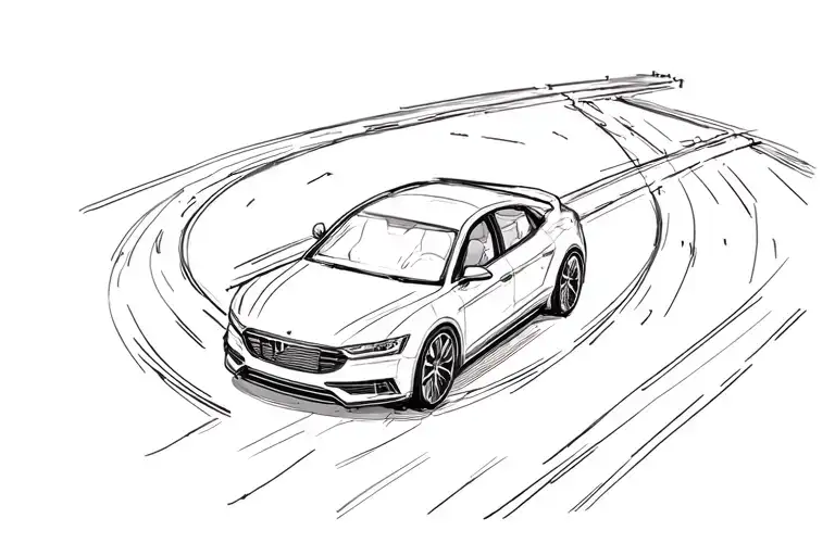 Car Driving Roundabout