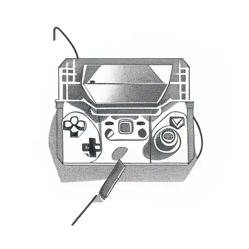 A Surreal Scene Of A Gaming Console Floating On A Rooftop