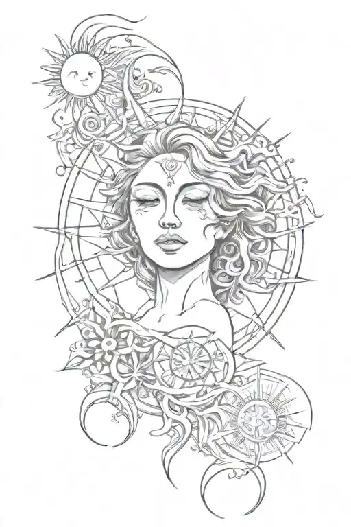 Full Sleeve Human Become Sun Moon