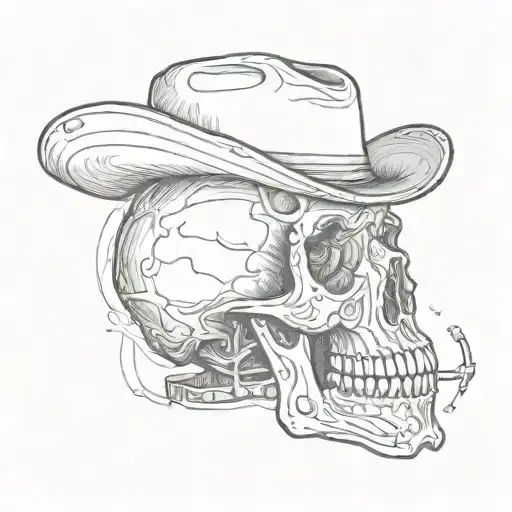 Cowboy Skeleton Pill Bottle