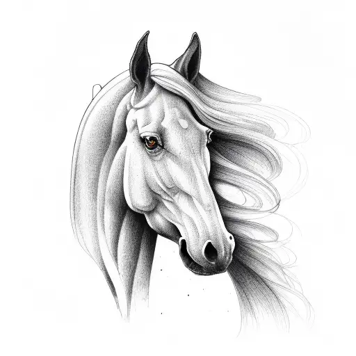 Horse Face And Forest