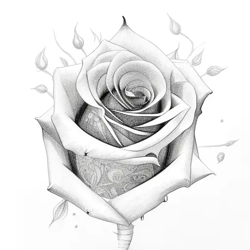 Rose With Book Shaped Petals