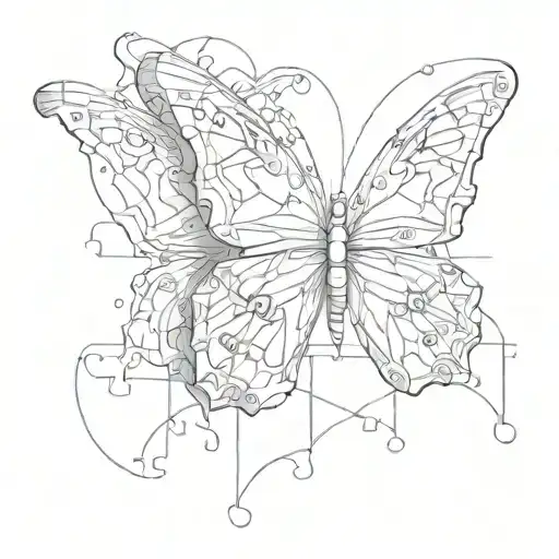 Puzzle 3D Butterfly Sitting