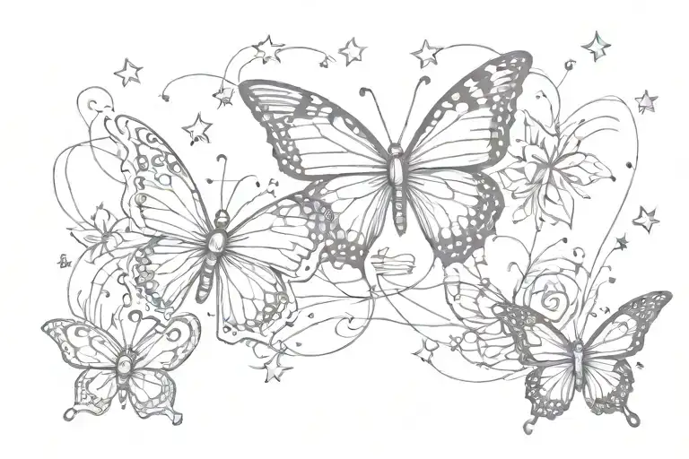 I Love You With Stars And Two Butterfly's