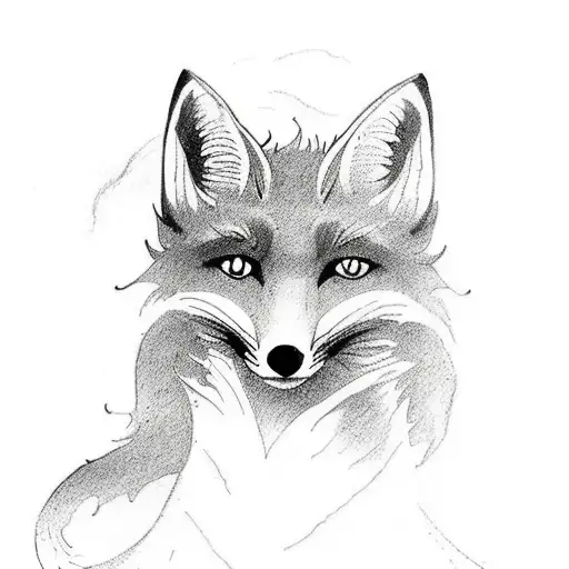 A Lord Of The Rings Inspired Tattoo Featuring A Fox In Front Of The Shire