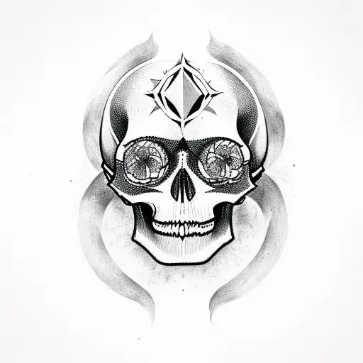 Wind Rose Skull