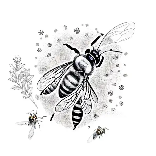 Honey Bee Lilac Stars Magic