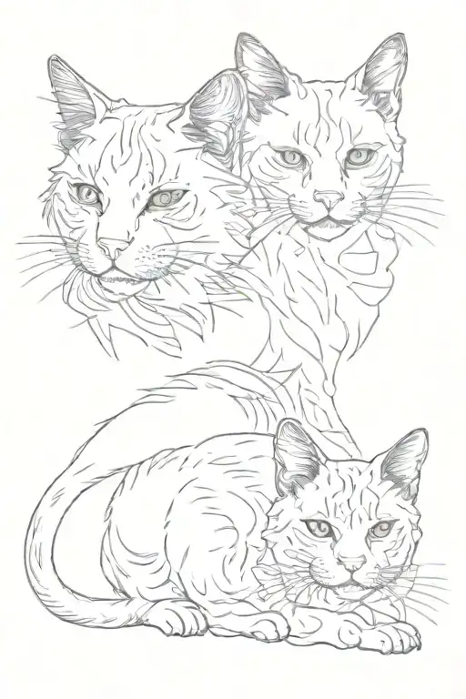 6 Cat Prints