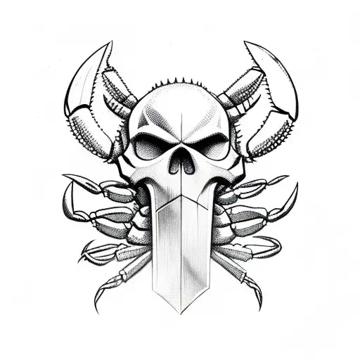 Crab Sword With Lego Skull On Top