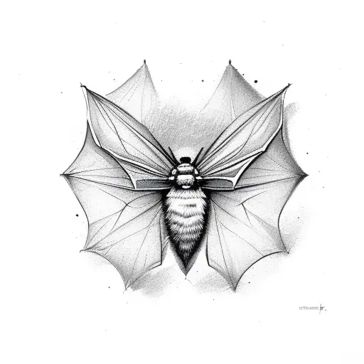 Big Brown Bat Hunting Moth