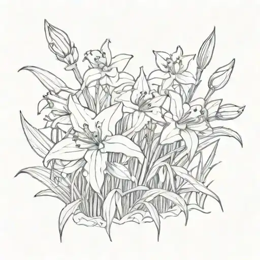 Daffodils And Spider Lily Fine Black And White Dark Aesthetic Mourning Ruins Cigilism