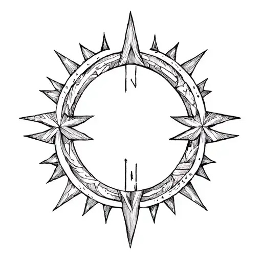 Neda Symbol With Stars Forming The Shape