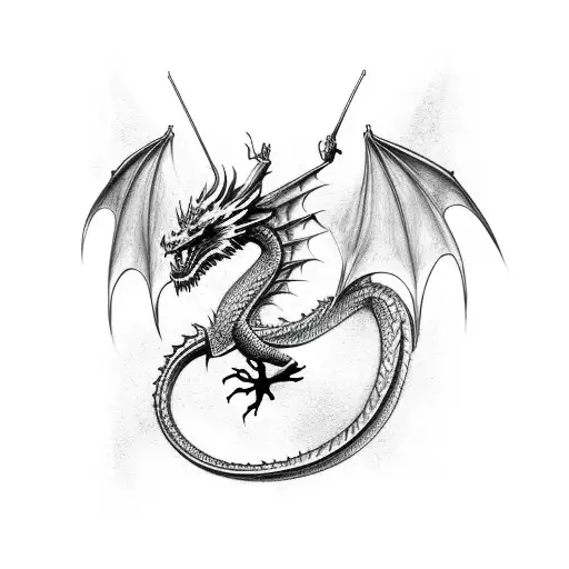 Cross Scratch Dragon