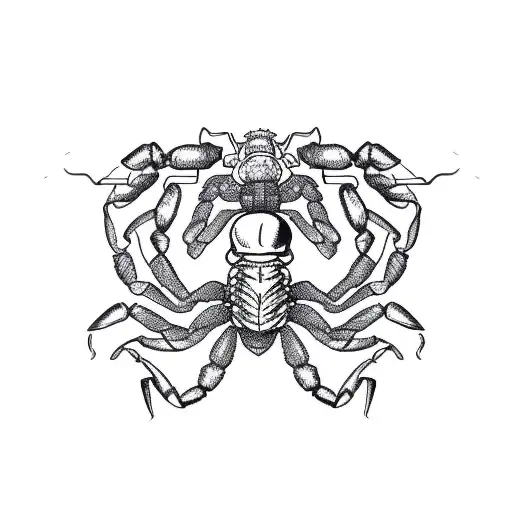 Minimalistic Scorpion Zodiac