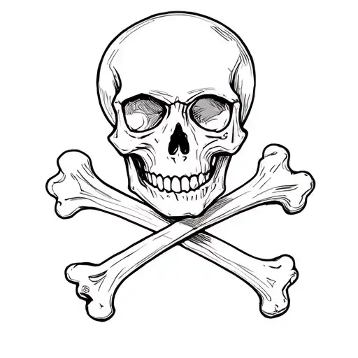 Simple Skull And Cross Bones