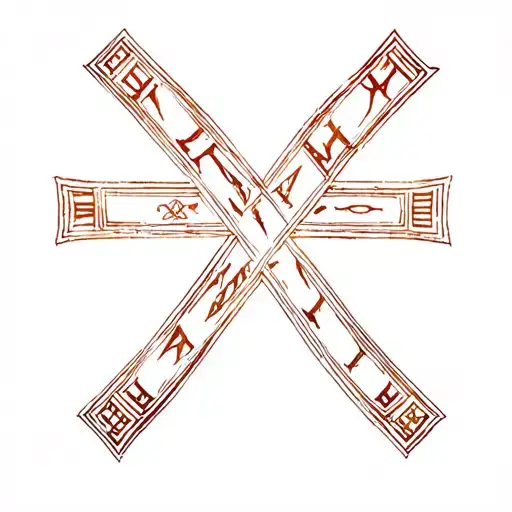 Roman Numerals With Cross Faded In