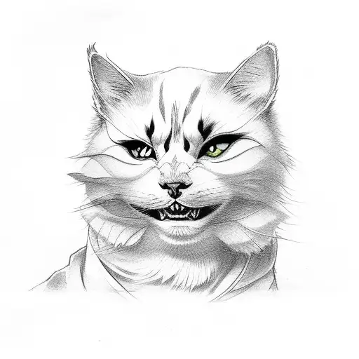 Yakuza Calico Cat Looking Mean