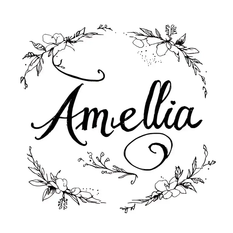 Amelia Name Written
