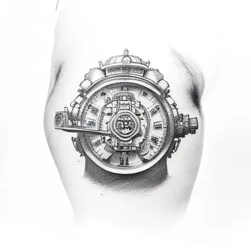 European Firefighter On Forearm