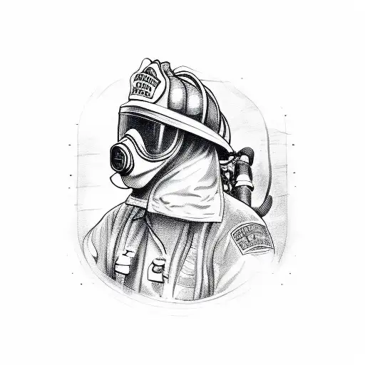 Firefighter On Forearm