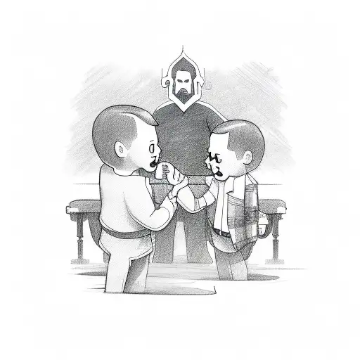 Father Son Hand Shake