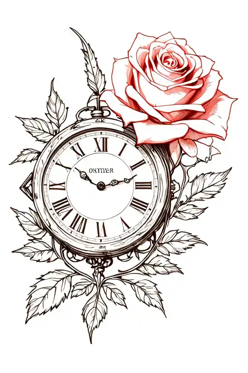 Clock And Rose