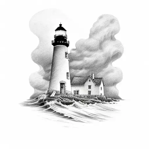 Lighthouse With Initials Incorporated