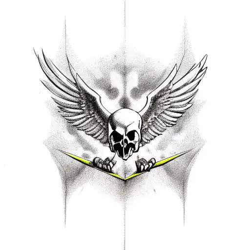 Phoenix Holding Skull Colored