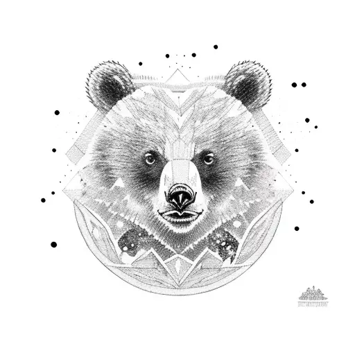 Ursa Minor With Baby Bear Overlay