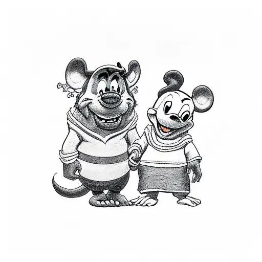 Disney Sully And Boo Holding Hands