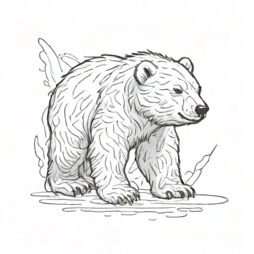 Badass Baby Polar Bear