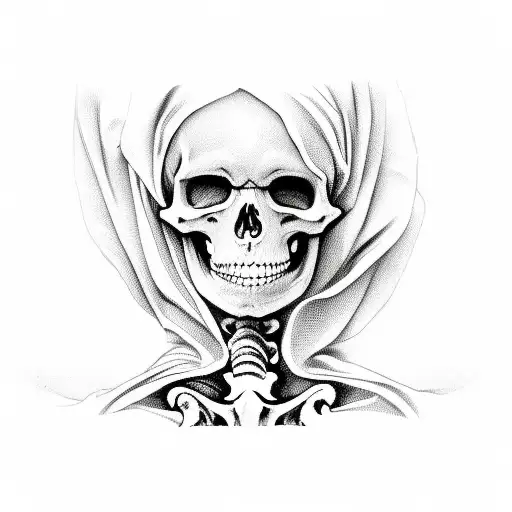 Holy Mary As Skeleton