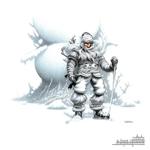 Jack Frost Siting On A Moon