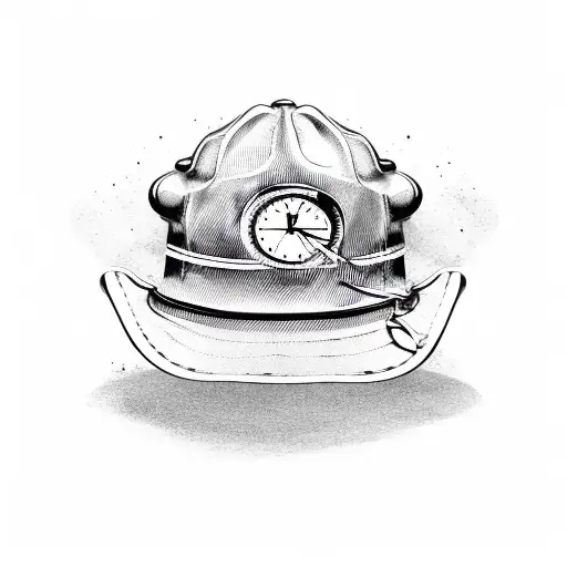 Fireman Hat With Clock