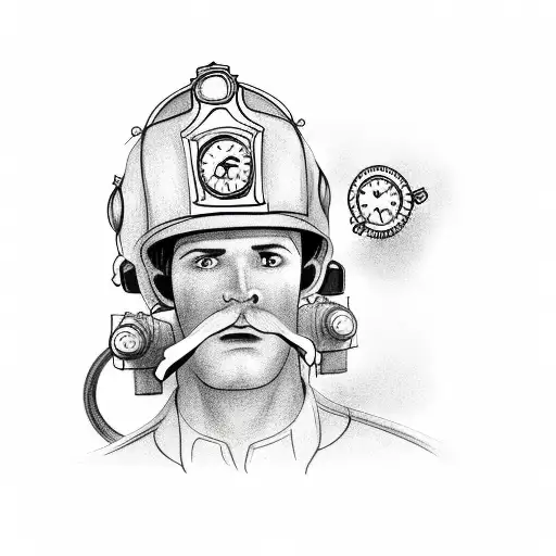 Fireman With Clock