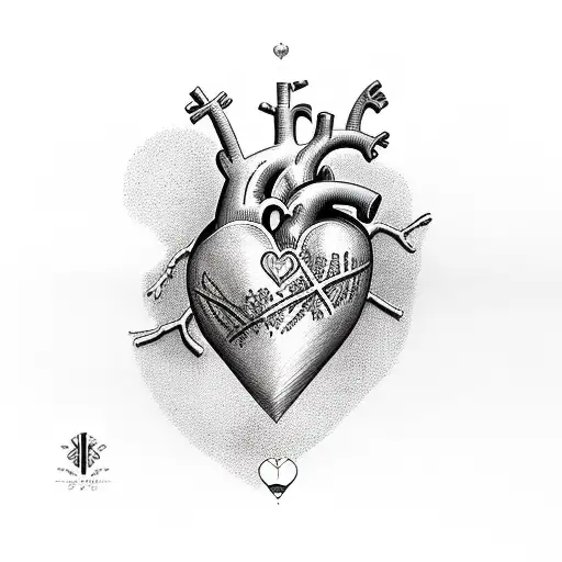Heart Covered By The Inifine Symbol