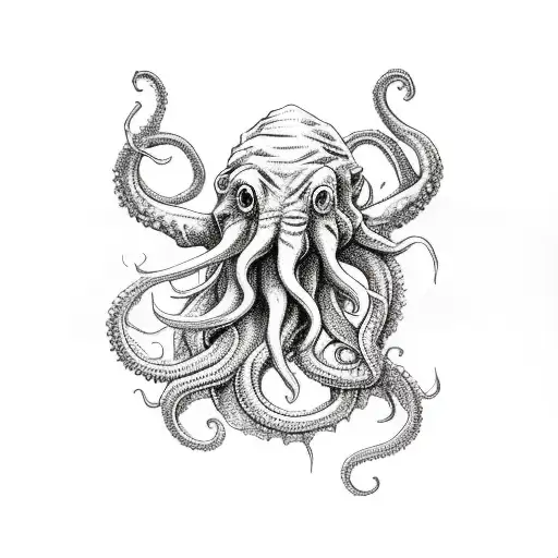 Cthulhu Rising Out Of The Ocean