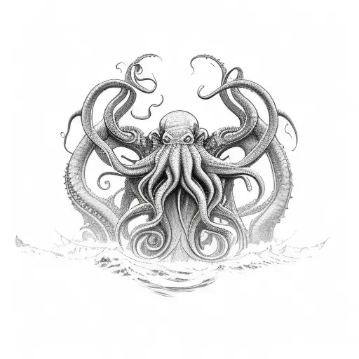 Cthulhu Rising Out Of The Ocean