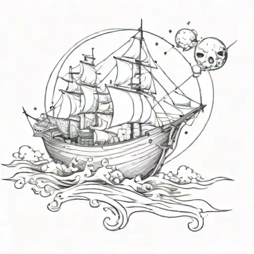 Boat Of Space And Candles