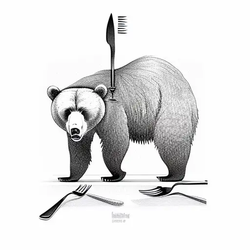 Bear With Forks