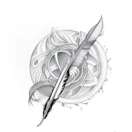 Infinity Feather Symbol