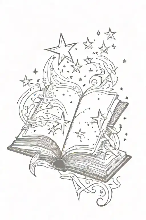 Open Book Among Stars