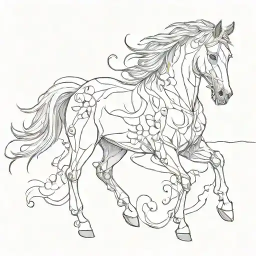 Armand Flower Horse