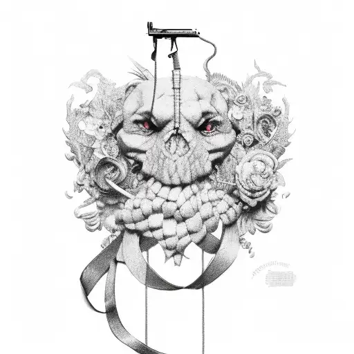 Gun Tied Shut With Ribbon